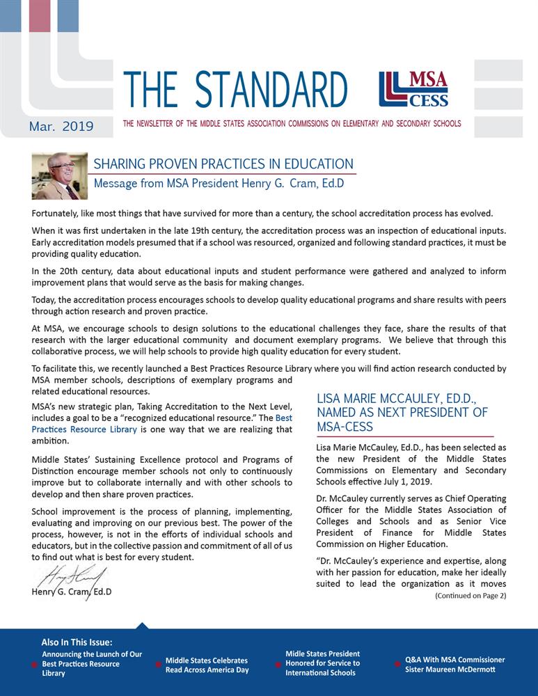 March 2019 Newsletter