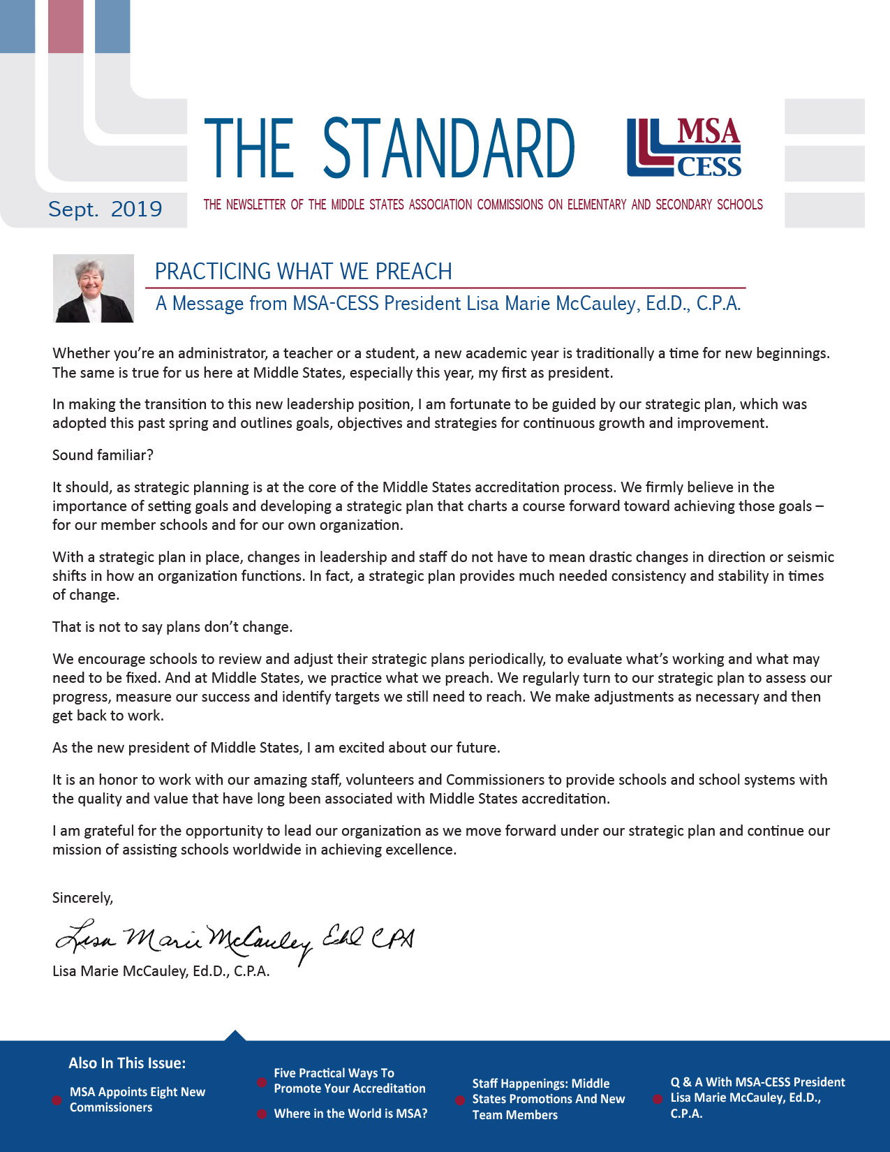September 2019 Newsletter