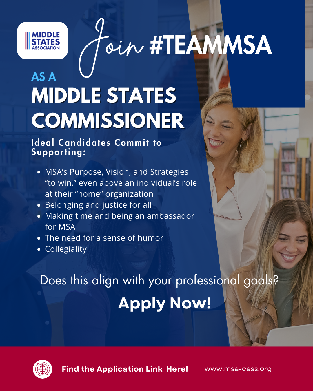 Press Release: Now Accepting Applications – Join the Middle States Association as a Commissioner
