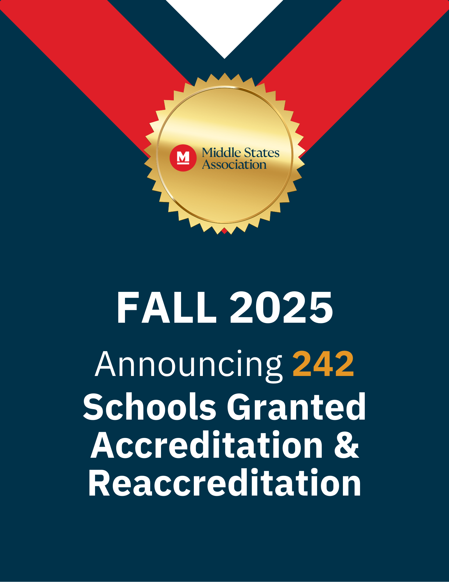 Press Release: Middle States Association Announces Accreditation and Reaccreditation of 242 Schools and School Systems Worldwide